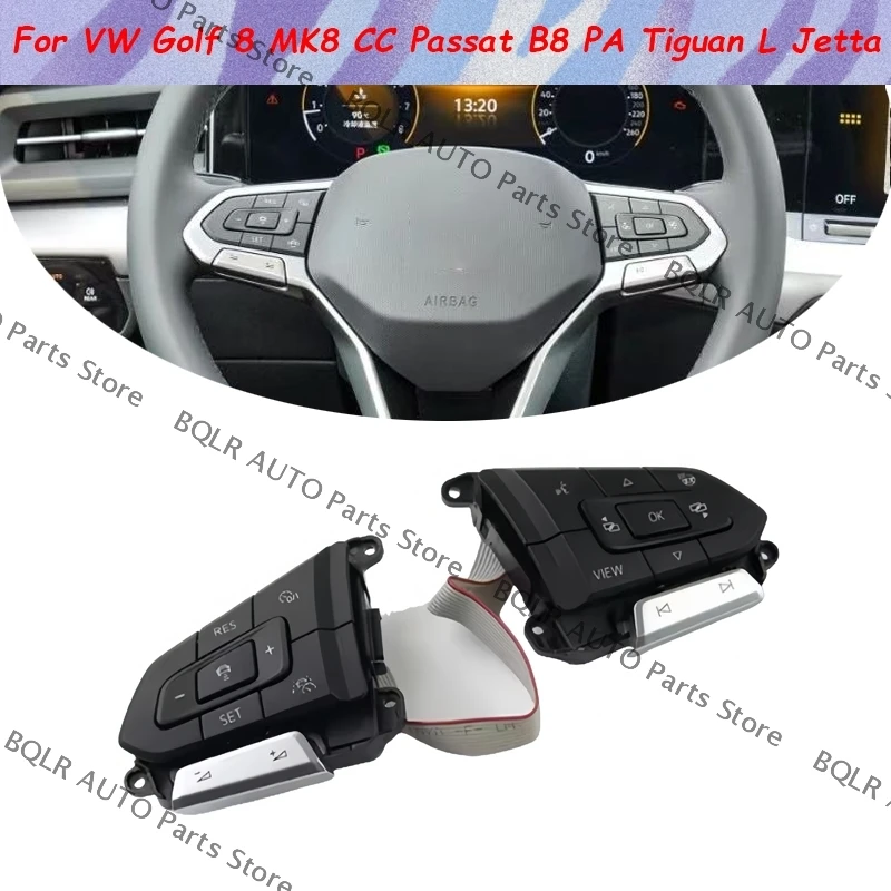 

Для VW Golf 8 MK8 CC Passat B8 PA Tiguan L Jetta Многофункциональная кнопка на руле, кнопка нагрева