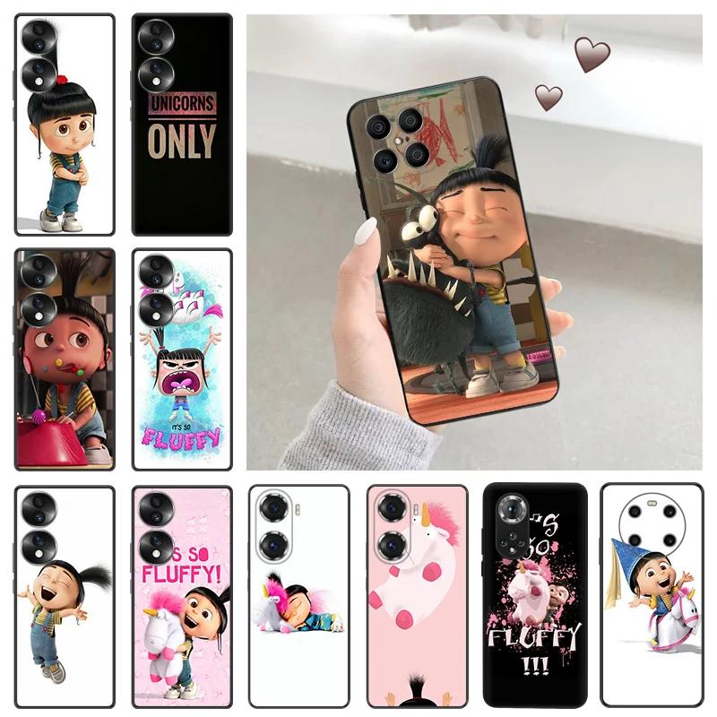 Soft Silicone Phone Case for Honor X7b X9b X6a X7 X8 b 70 90 Magic5 My Fluffy Unicorn Agnes Huawei P20 P30 Pro P40 P-Smart Cover