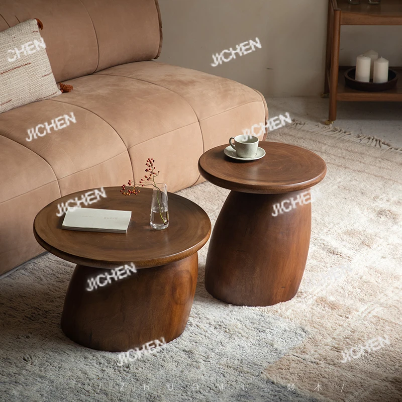 

Коричневый, черный, набор торцевых столиков для гостиной, современный эстетический дизайн, угловой журнальный столик, круглый центральный стол, мебель Mesa De Centro Sala