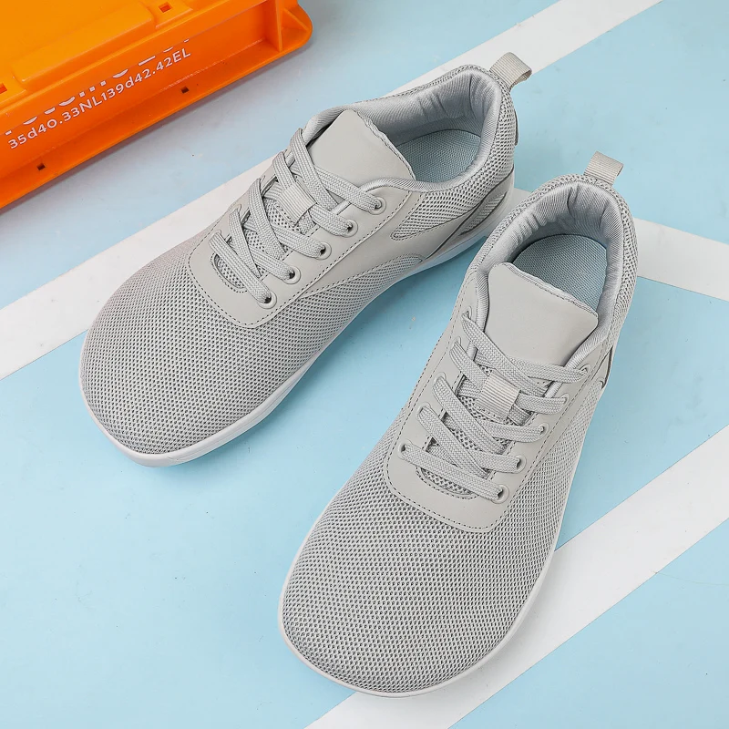 Men's Wide Barefoot Canvas Sneaker 2023 Fashion Flats Soft Zero Drop Sole Wider Toe Light Weight Fashion Sneakes Big Size 47