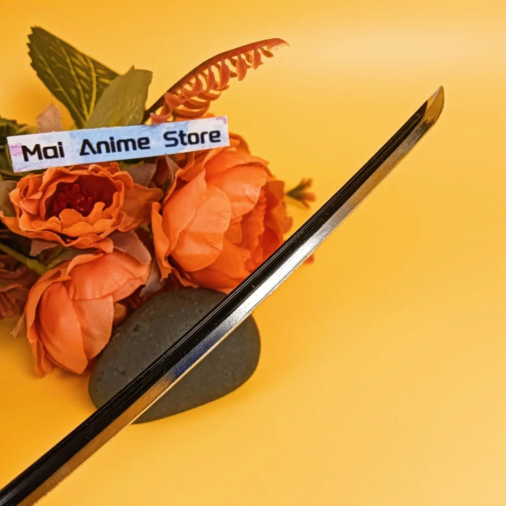 10 بوصة الصلب رورونوا زورو كاتانا الحديد النينجا سكين حجم اليابانية كاتانا الأصلي المعادن أنيمي فيستا السيف الساموراي صابر لعبة هدية