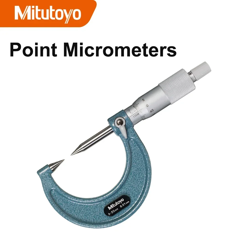 342-251-30/0-25mm/0.001mm 112-201/0.01mm Original Mitutoyo Point Micrometers Measuring Tool