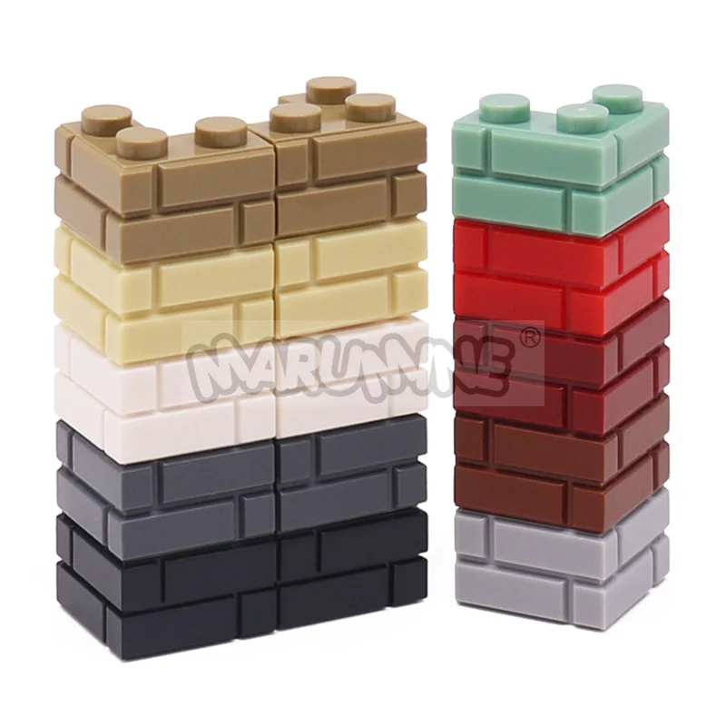 MARUMINE MOC Bausteine 2x2 Eckhaus-Wandteile Bausteine Stadt-Straßenansicht Modellbausatz Zubehör 2357 98283 Kompatibel