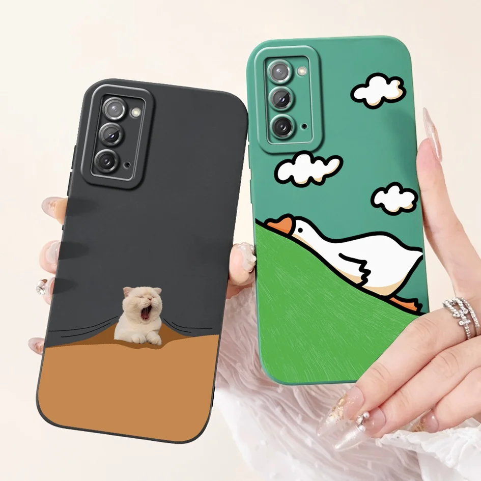For Samsung Galaxy Note 20 Ultra Case SM-N985F Cute Cartoon Shockproof Silicone Bumper For Samsung Note 20 5G Note20 Ultra Cover