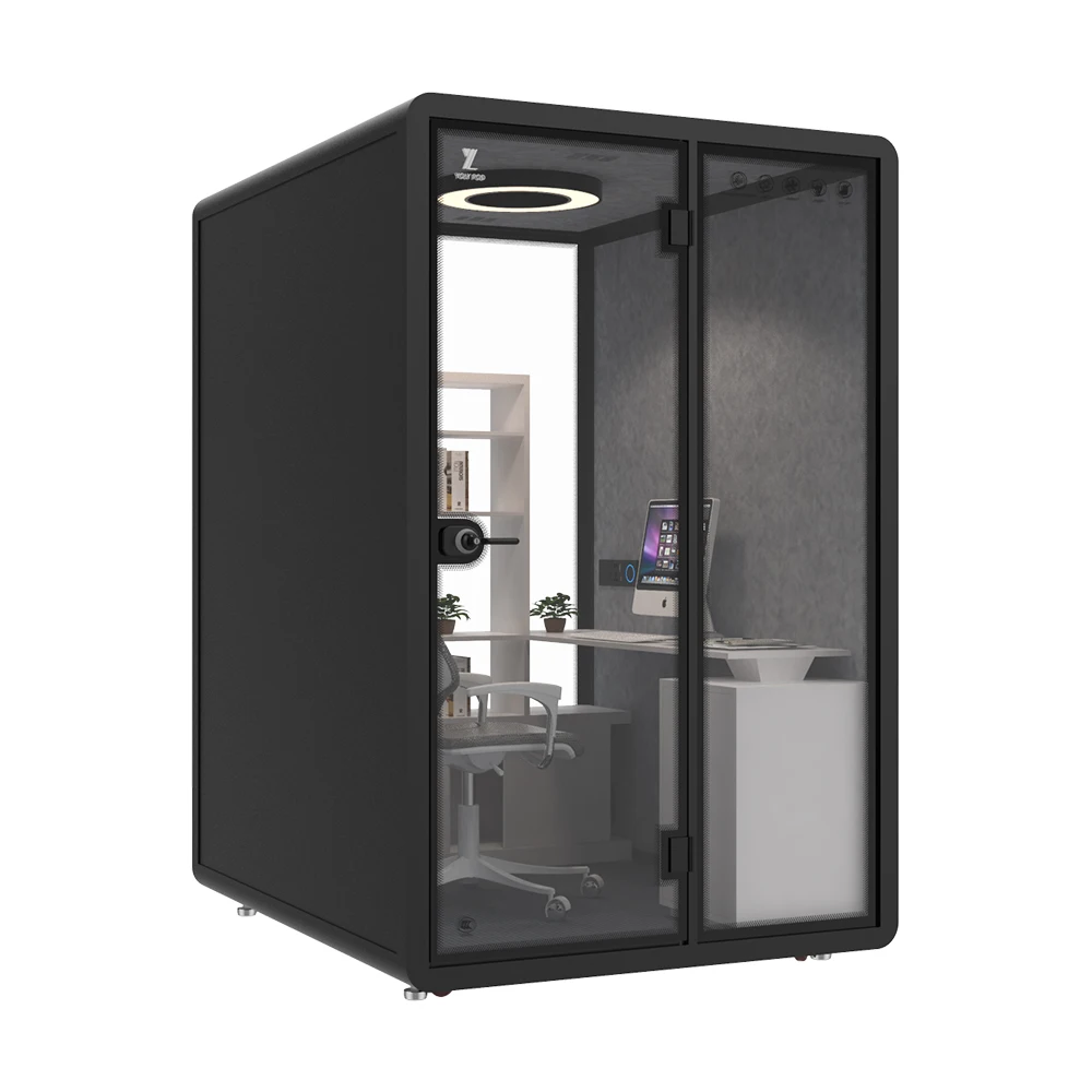 Customized 35db Soundproof Education Booth Sound Proof Learning Room Soundproof Mini Reading Room with air Filter