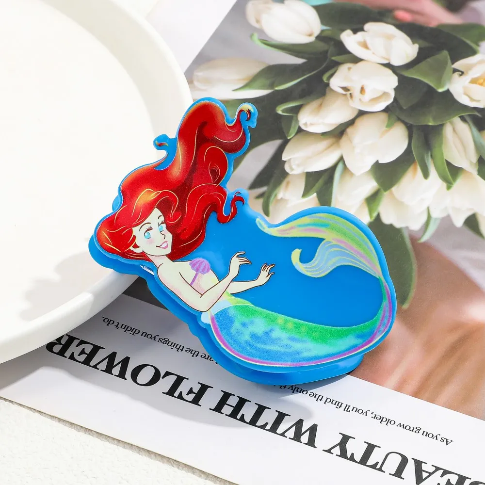 Ariel, el clásico personaje animado de Disney de La Sirenita, garra para el pelo con imagen de dibujos animados, accesorio para el cabello multifuncional