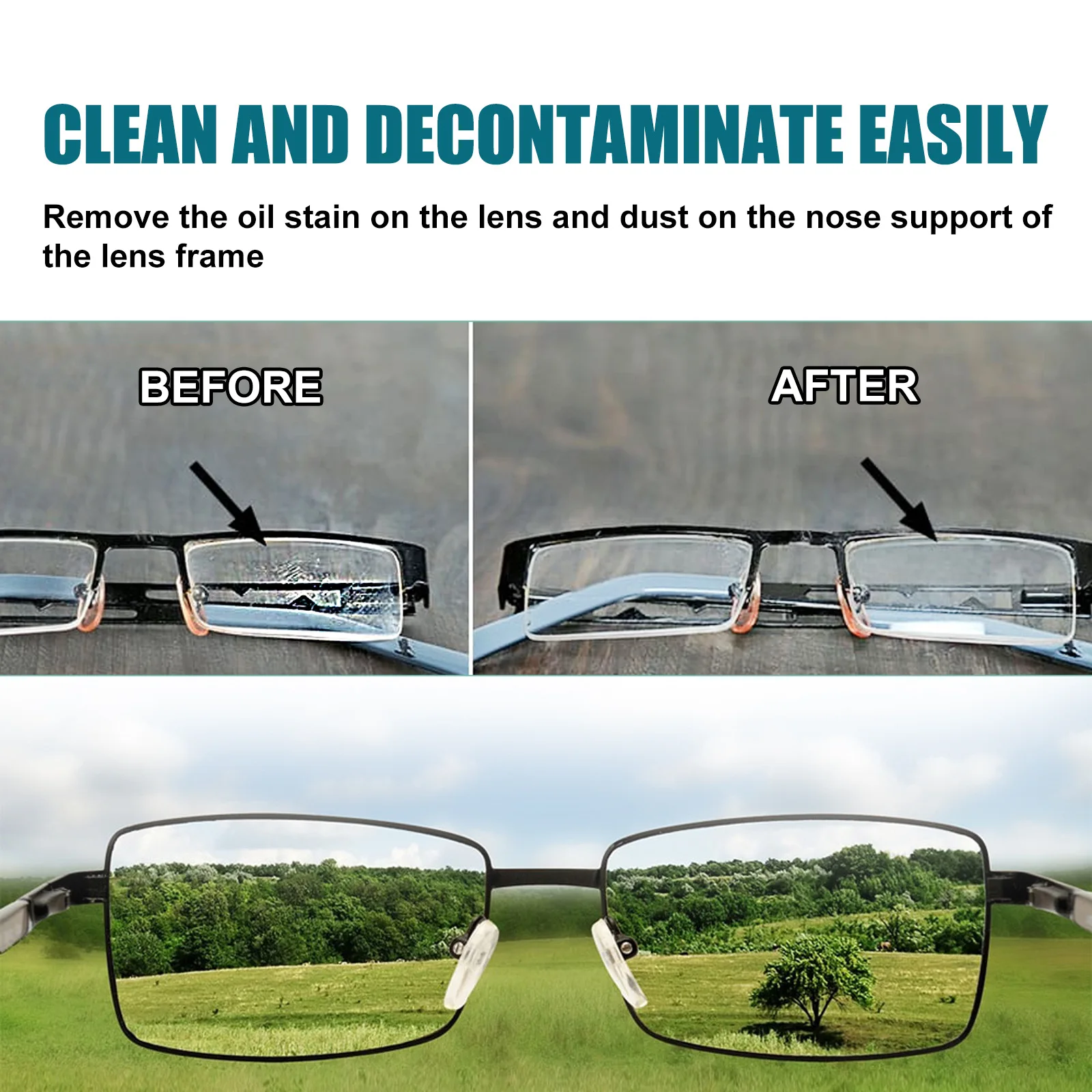Glasses Lens Cleaner Eyeglass Scratch Removal Spray Lens Fingerprints Dust Oil Cleaner Household Anti Fog Glass Repair Liquid image 6