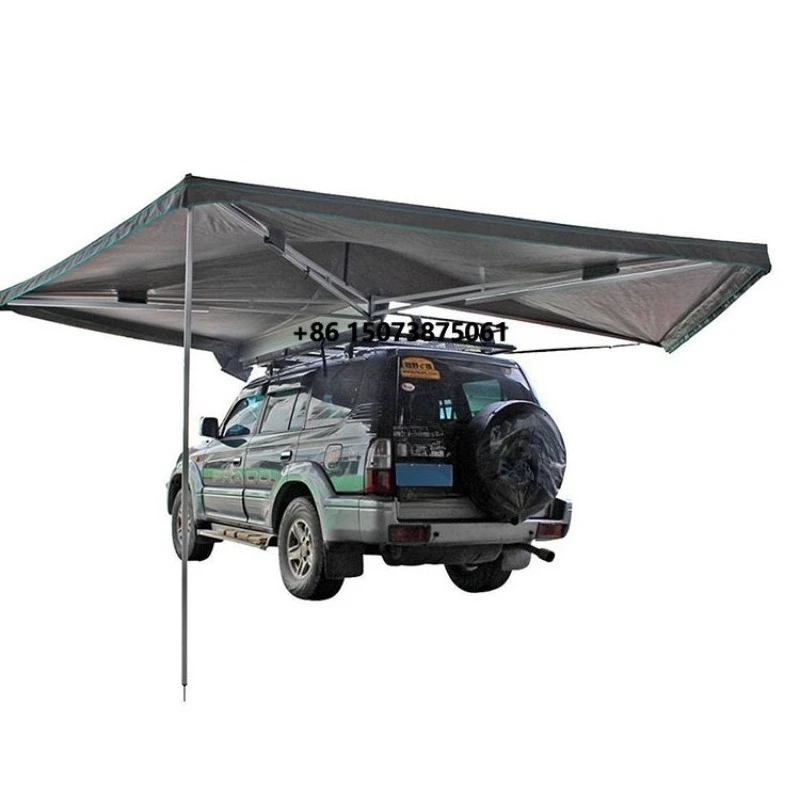 Tente de toit 4x4 extérieure à ouverture rapide, grande auvent latéral de 270 degrés autoportant pour voitures, tente de camping, tente de toit de voiture