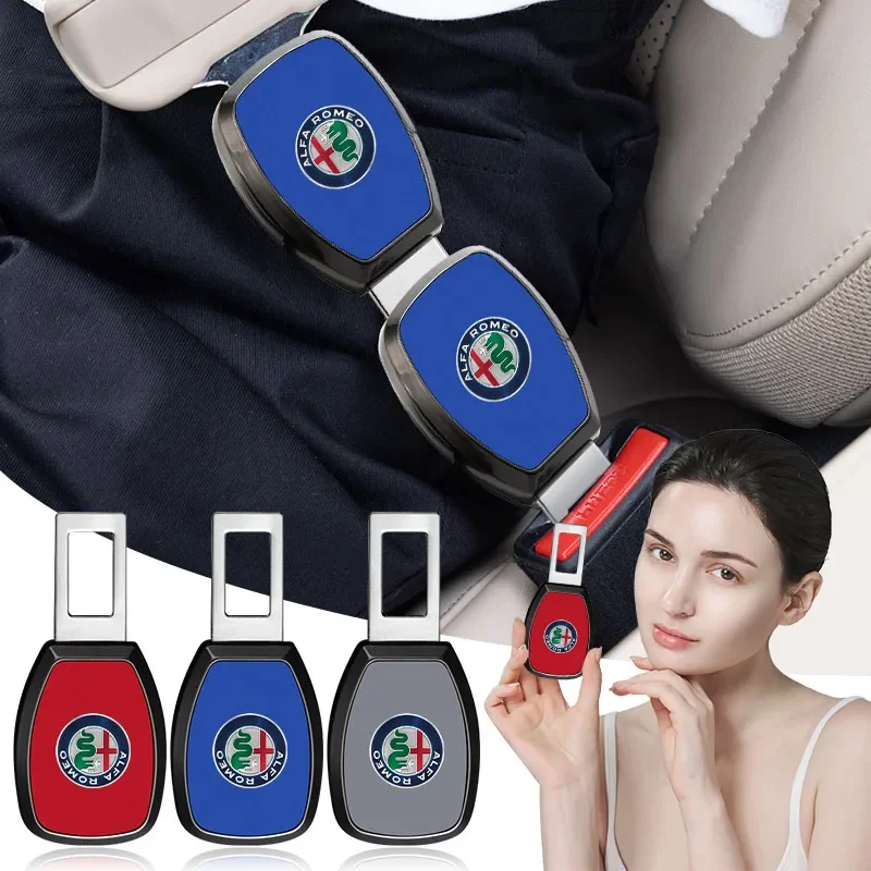 

Car Metal Seat Belt Clip Extender Safety Seatbelt Lock Buckle Car Styling For Alfa Romeo 147 159 156 Giulietta Giulia Mito