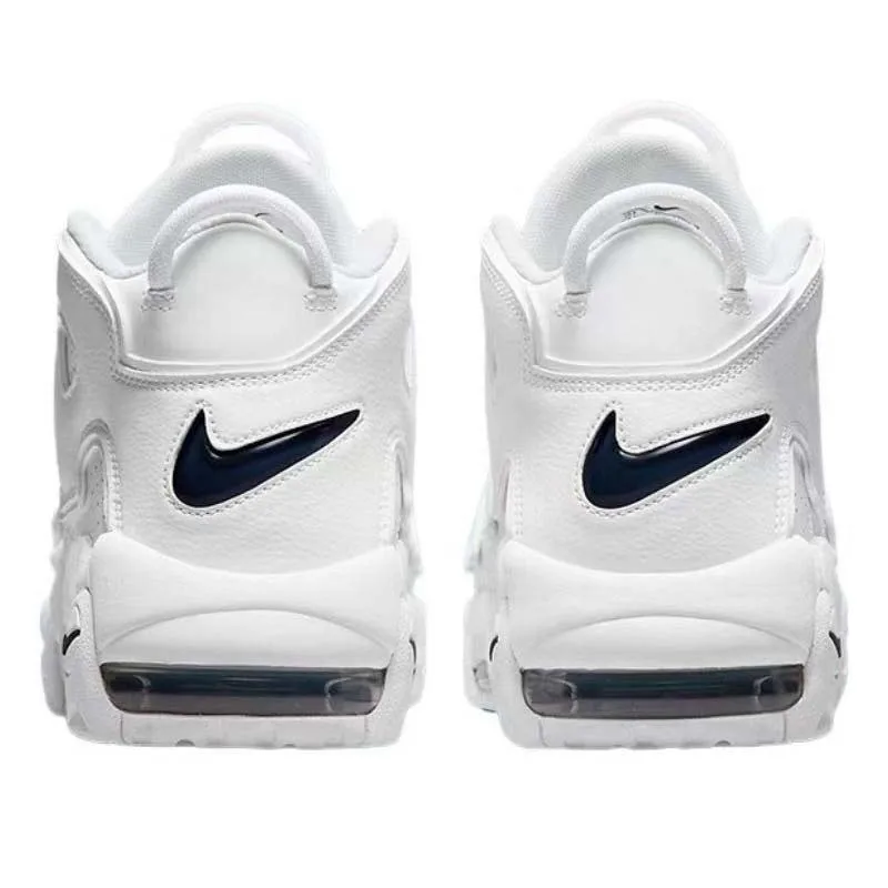 Nike Air More Uptempo amortyzujące, antypoślizgowe, odporne na zużycie buty do koszykówki w stylu retro Mężczyźni Kobiety skórzany baldachim