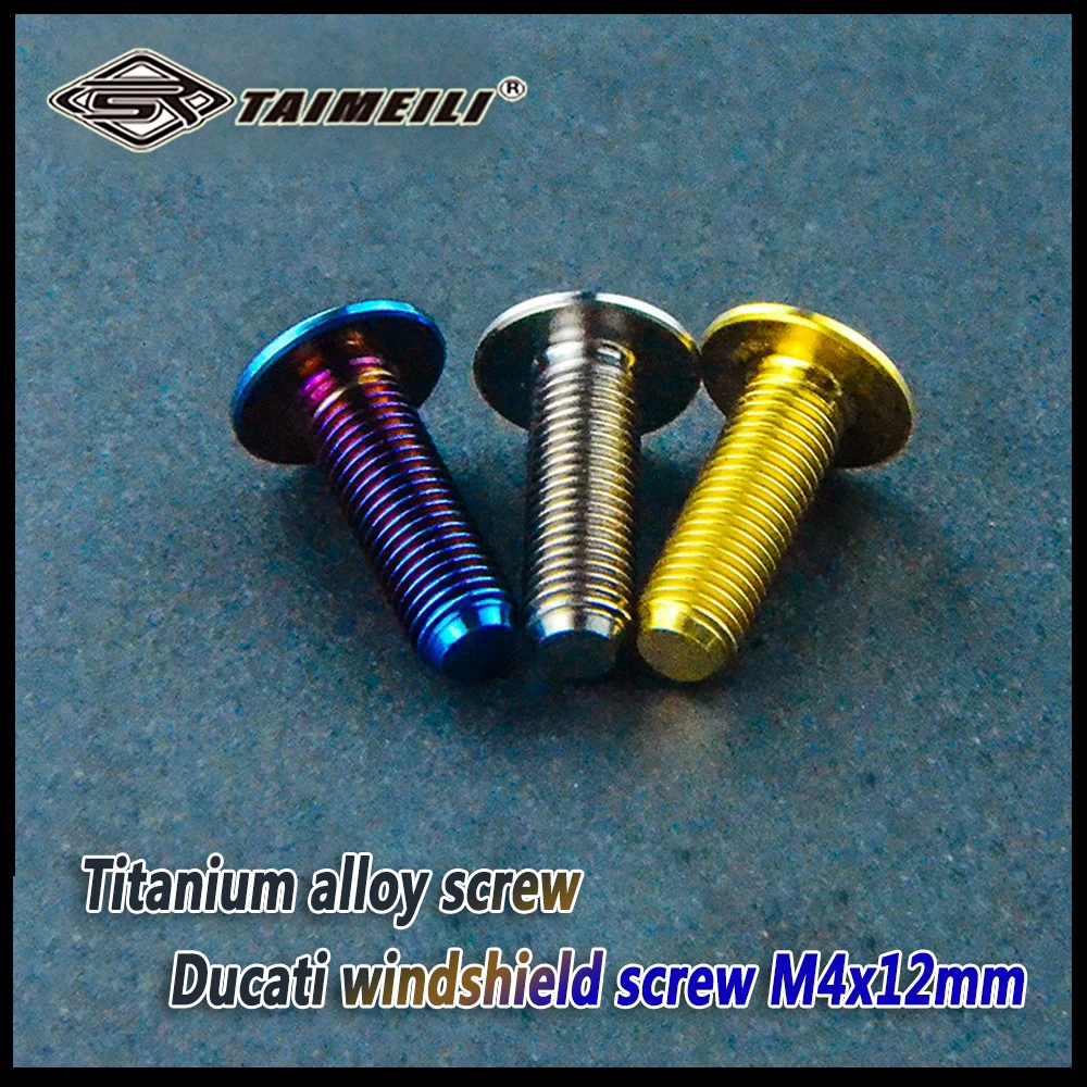 TAIMEILI, 1 Stück, Titanschrauben, geeignet für Ducati V4/V2/1199/1299/959, Schrauben für die vordere Windschutzscheibe. – Detail 4