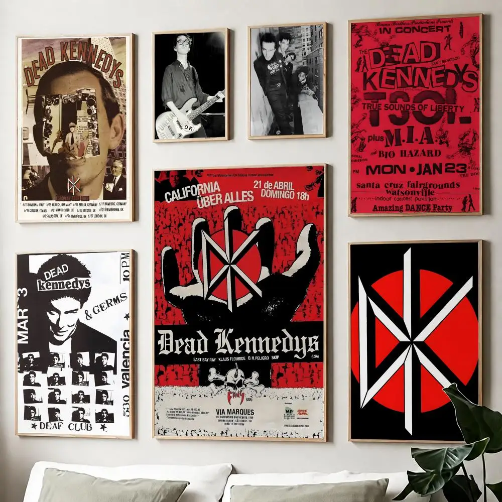 Cool Hardcore Punk Dead Kennedys-Band Poster Paper Print Home Living Room Bedroom Entrance Bar Cafe Art Painting Decoration