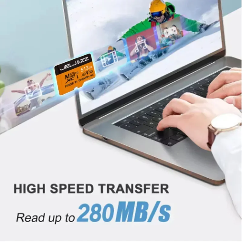High-Speed Micro TF SD Card 128GB 256GB 512GB Class 10 Memory Card V10 TF Card for Smartphones Camera Switch Phone and Speakers view 3