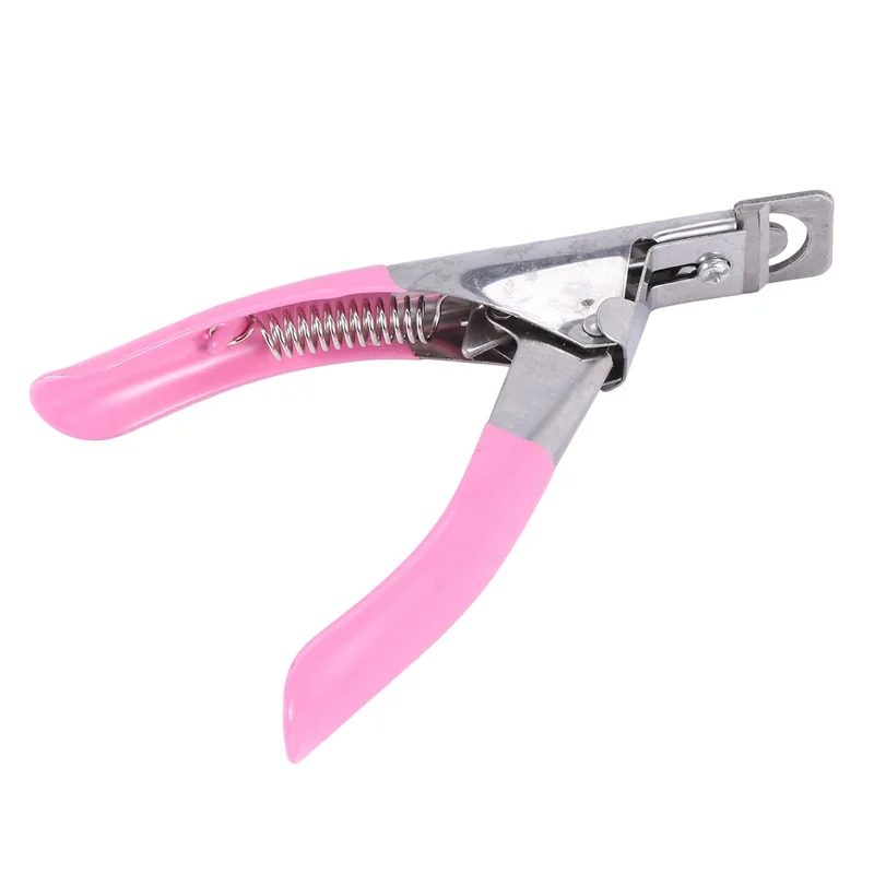 

2X Nail Clippers For Nails And False Acrylic Nails Easy To Use Pink.-A77G