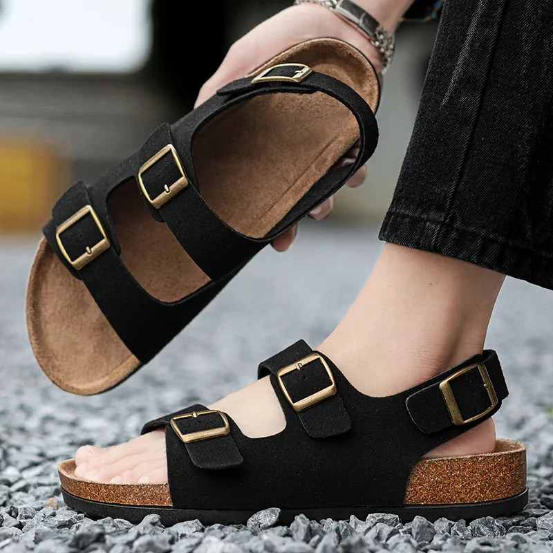 Original Men\'s Sandals Models Mens Soft Sandles for Men Shoes Summer Man Sandals Trend 2024 Slippers Flat Sandal Casual Sneakers