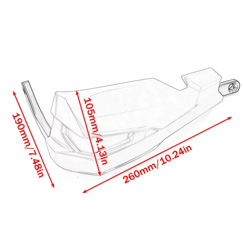FOR Triumph Scrambler 400X 2024 2025 Handlebar Windshield Handguard Hand Guards Brake Clutch Lever Protection Shield