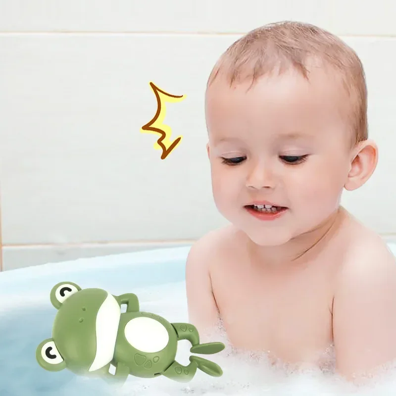 Bath Toys for Children New Baby Bath Swimming Bath Toy Cute Frogs Clockwork Baby Bath Toy