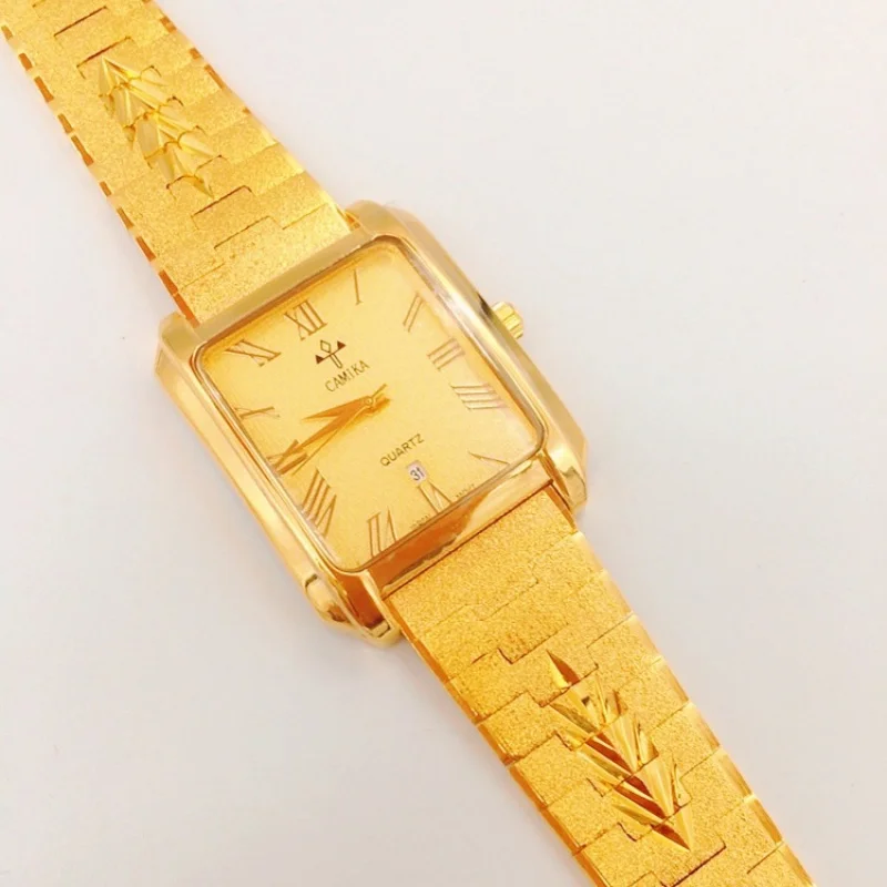 Vietnam Placer Gold Men's Watch Roman Literal Retro Casual Watrproof Watch Male Kuaishou Dropshipping Watch