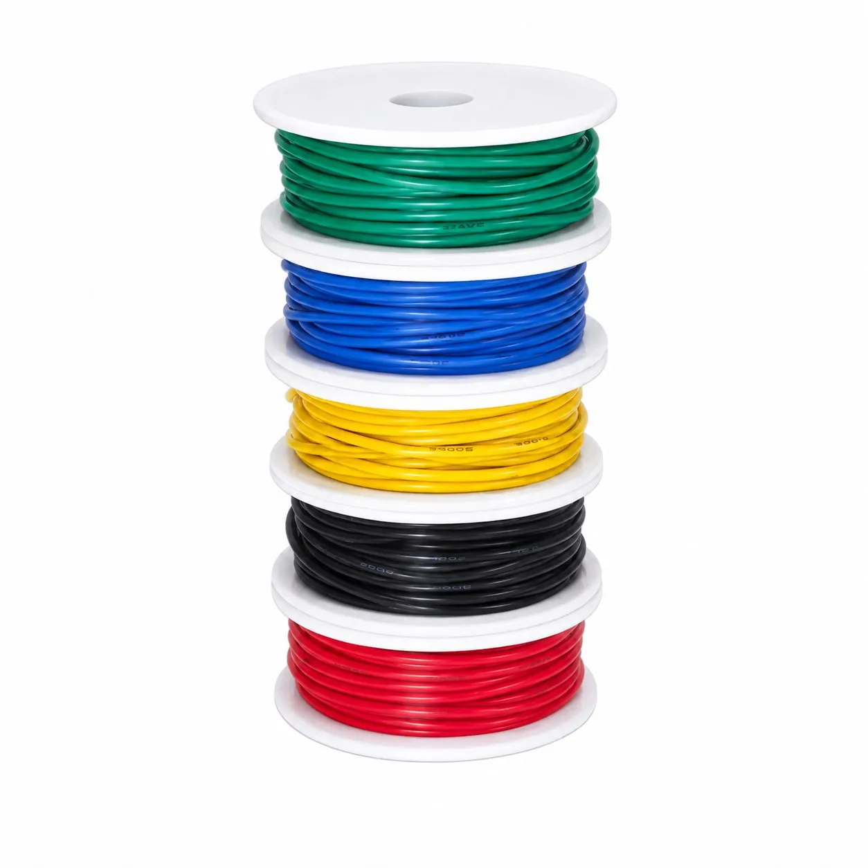（5 Colors Mix Kit）Heat Resistant Flexible Silicone Wire 28/26/24/22/20/18AWG Stranded Cable Electrical Tinned Copper Wire