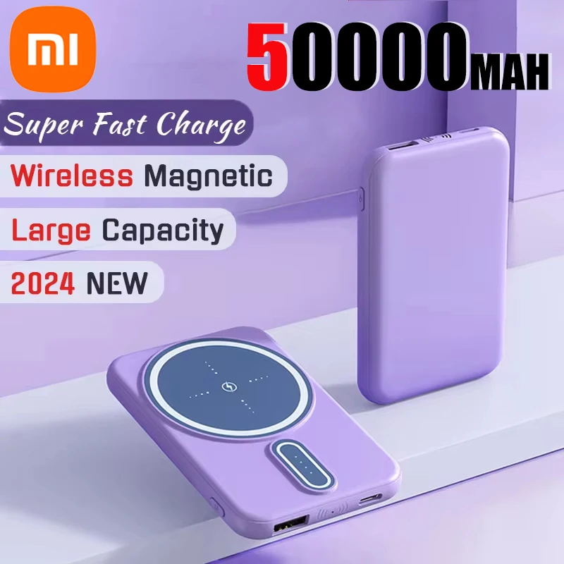 Xiaomi magnetyczny Power Bank 30000 mAh Magsafe przenośny bezprzewodowy szybkie ładowanie o dużej pojemności dla iPhone 15 zewnętrzna bateria