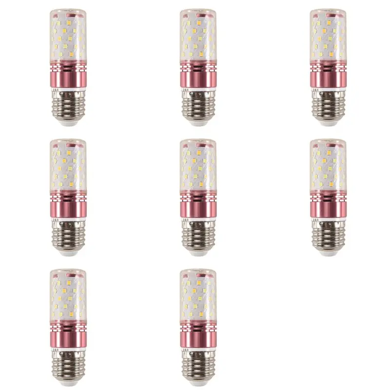 【HOUSEHOLD GOODS】8X 3 Color Temperatures Integrated SMD LED Corn Lamp E27 AC85V - 265V Warm White High Light 12W