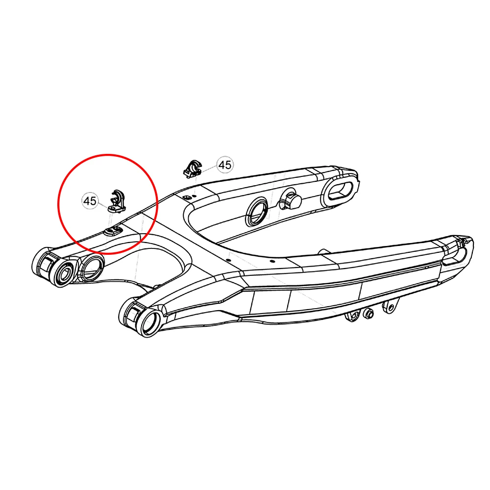 For Beta Xtrainer 300 RR 300 RR 125 RR RRS 500 480 430 390 350 300 250 200 125 2015-2024 Rear Brake Hose Line Clamp Cable Holder