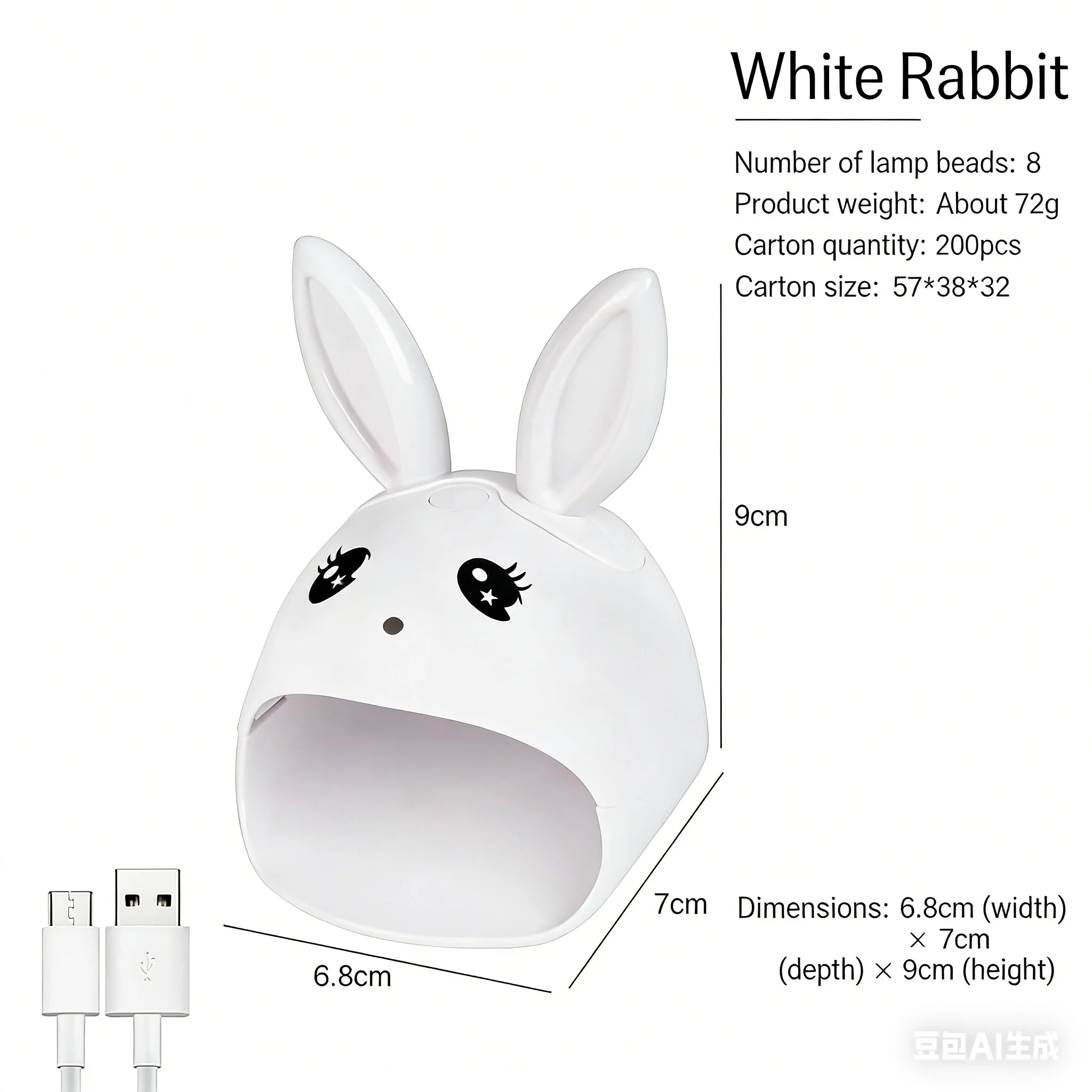 مصباح العلاج بالضوء للأظافر، مصباح أظافر صغير الحجم، مصباح خبز الأظافر المحمول، آلة العلاج بالضوء بإصبع واحد، مصباح أظافر صغير