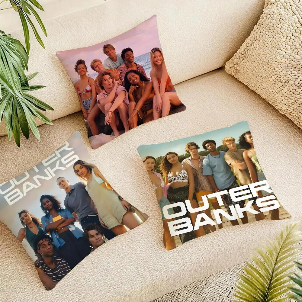 Tv Series O-Outer Banks Cushion Cover Organic Linen Square Pillow Case Naturally Durable Hypoallergenic Gentle On Sensitive Skin