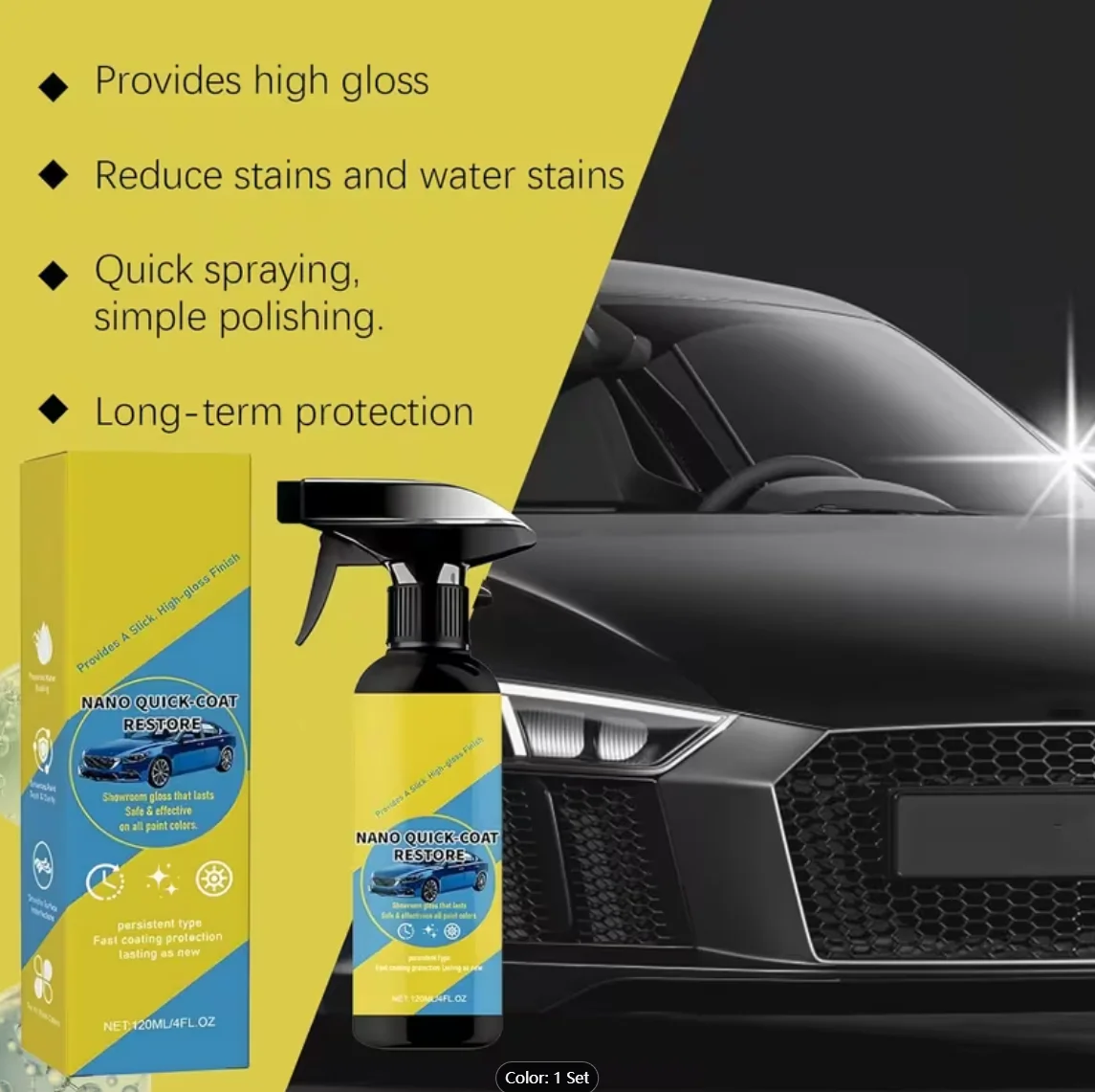 Coating Spray, 2026 Advanced Automotive Fast‑Response Coating Agent, Fast‑Effect Coating Spray. It provides both dustproof and b