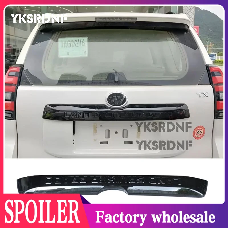 

Черная хромированная накладка на багажник для Toyota Land Cruiser Prado 150 LC150 FJ150 2014-2020, аксессуары для задних дверей автомобиля