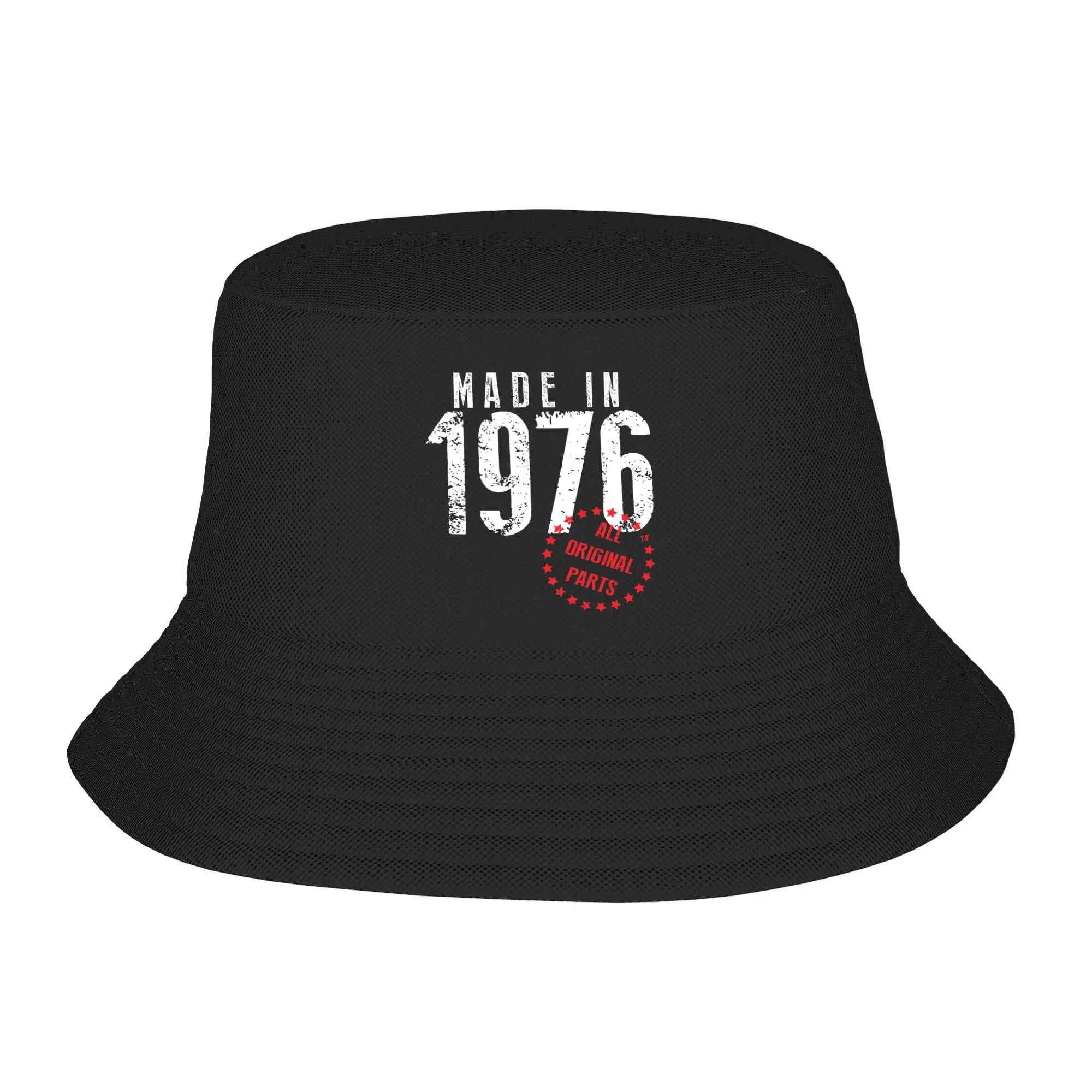Stylish Made In 1976 All Original Parts Bucket Hats For Men Women Lightweight  Bob Hats Caps Vocation Getaway Headwear