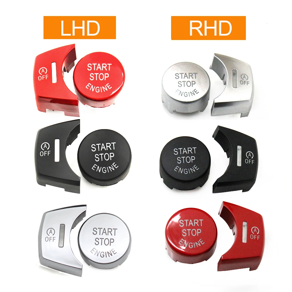 LHD RHD Engine Ignition Auto Start Stop Switch Cover OFF Button For BMW X3 F25 X4 F26 X5 F15 X6 F16 61319291693 61319291694