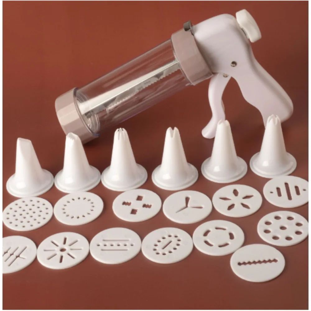 Cookie Press Kit - A Set Cookie Press Making Gun Biscuits Cake Mold Cookie Press Maker Machine Dessert Decoration