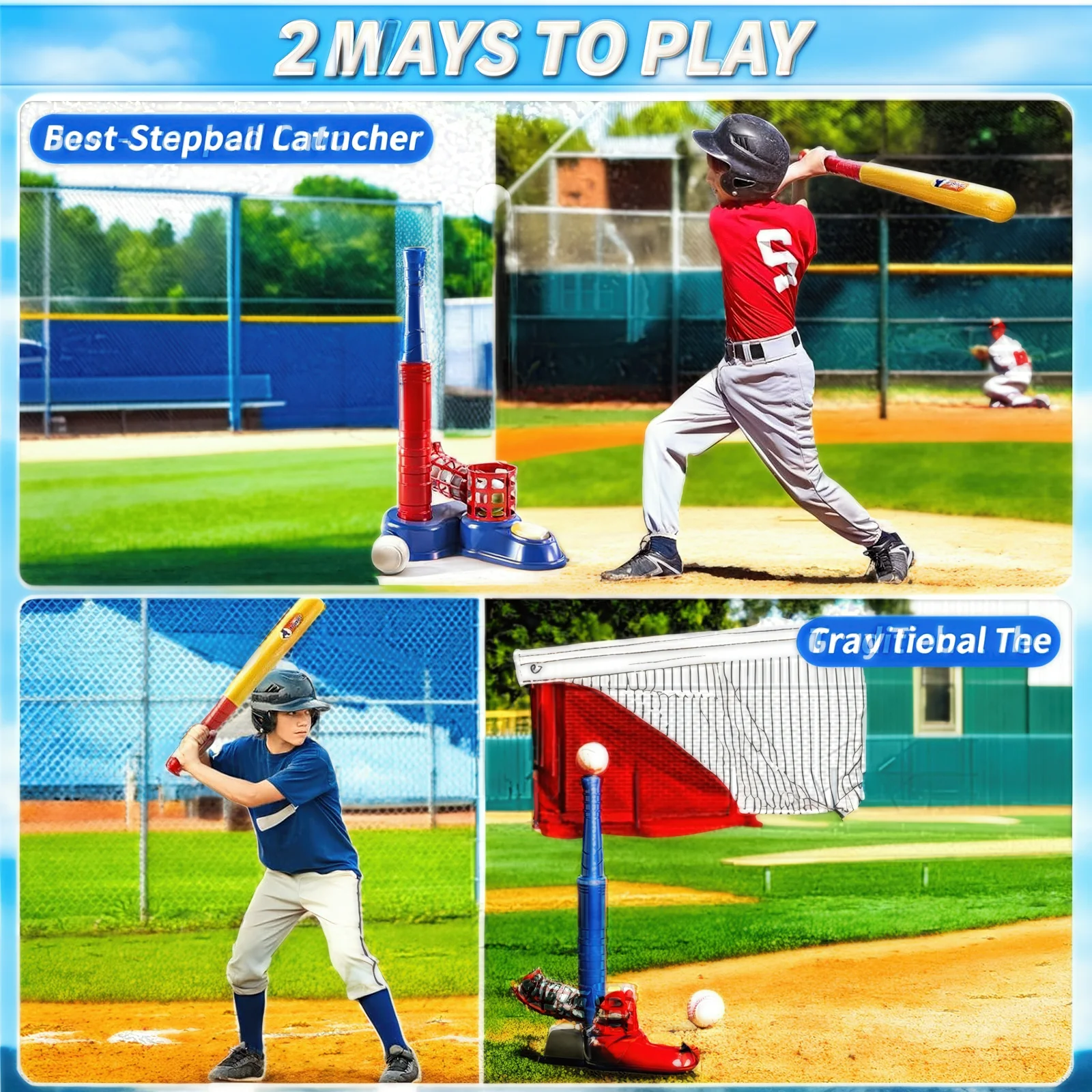 Baseball Seat Set, Foot-Operated Pitching Machine, 10 Balls, Outdoor Play, Automatic Baseball Launcher, Outdoor Sports Toy