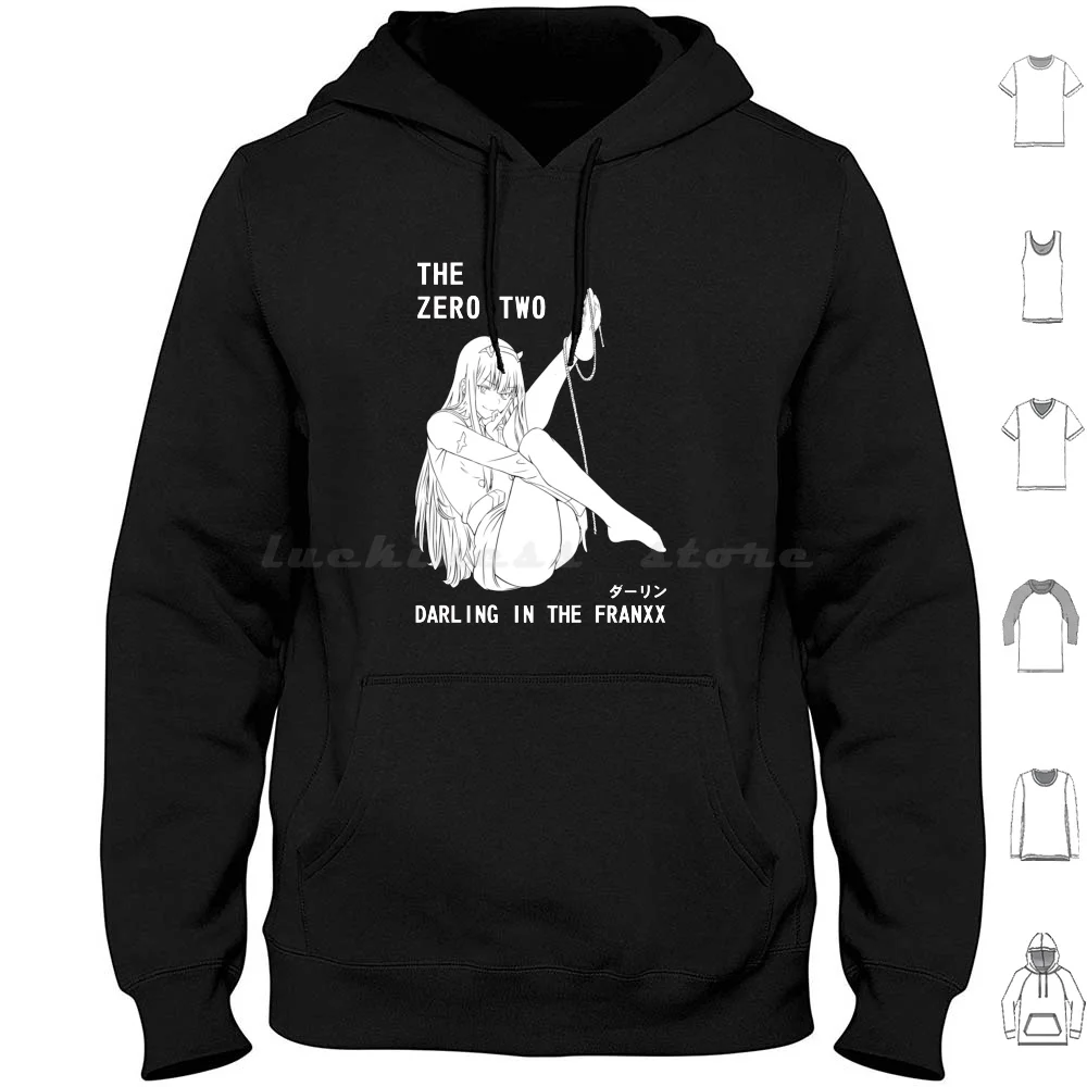 Zero Two Prety Franxx Girl Anime Nods Hoodies Long Sleeve Titties Anime Hentai Oppai Boobs Tits Sexy Lewd Ecchi Manga