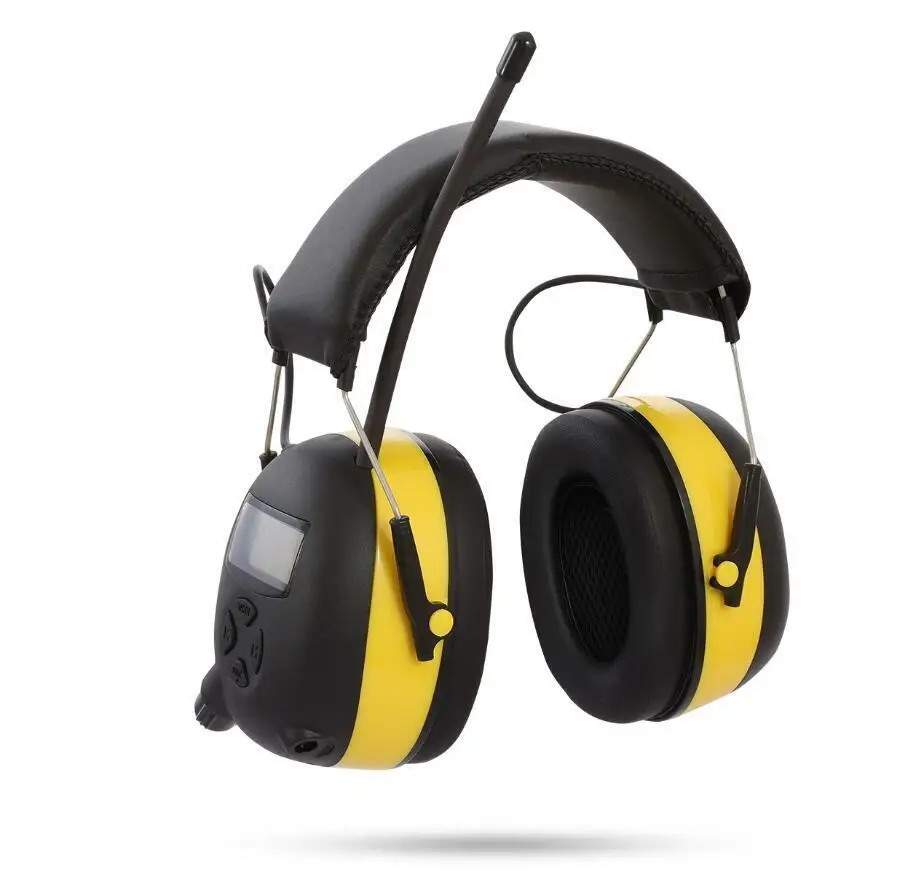 

Digital AM/FM Stereo Radio Ear Muffs NRR 30dB Ear Protection for Mowing Professional Hearing Protector Radio Headphone