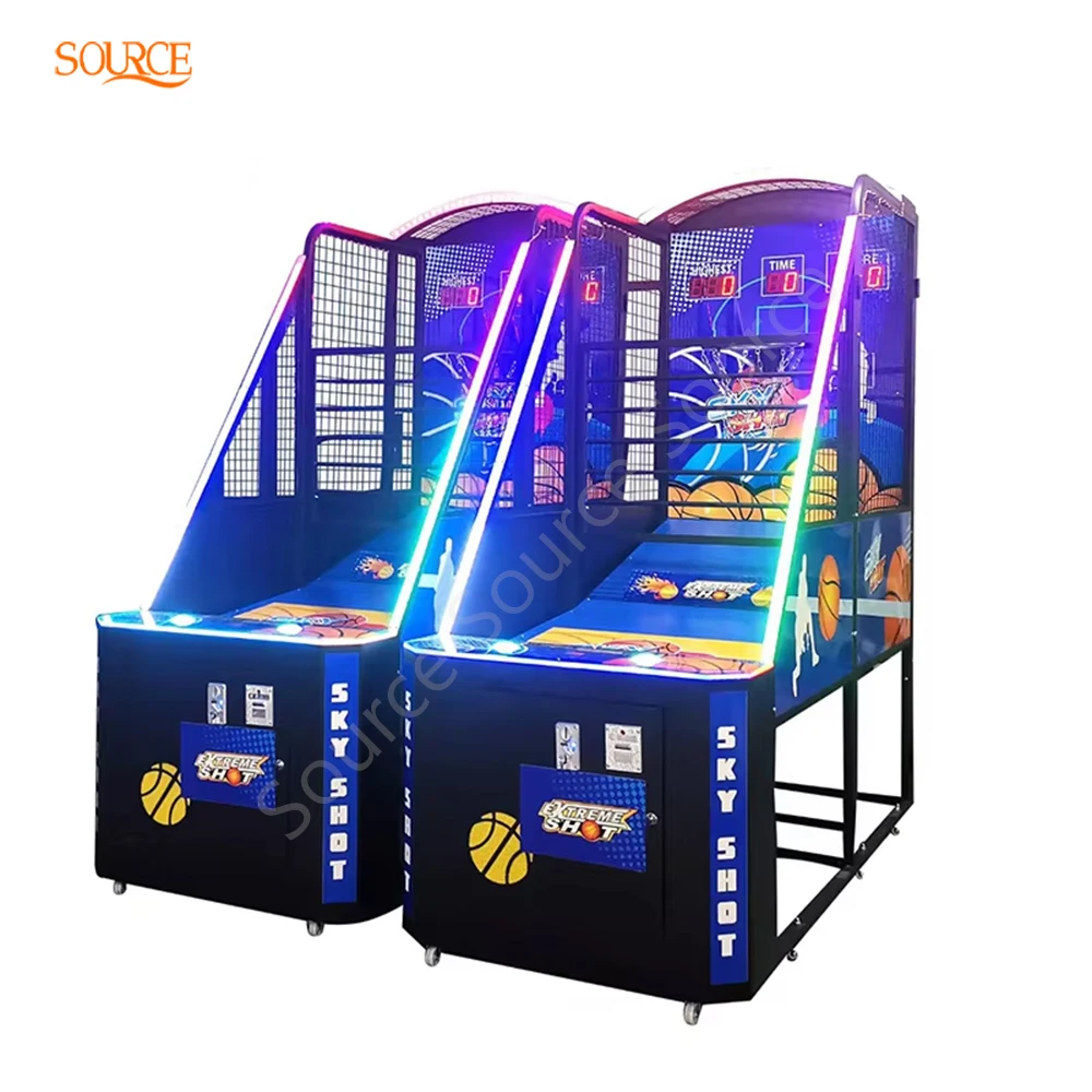 Coin Operated Basketball Machine Adults Games Crazy Shoot Ball Basketball Arcade Redemption Game Machine