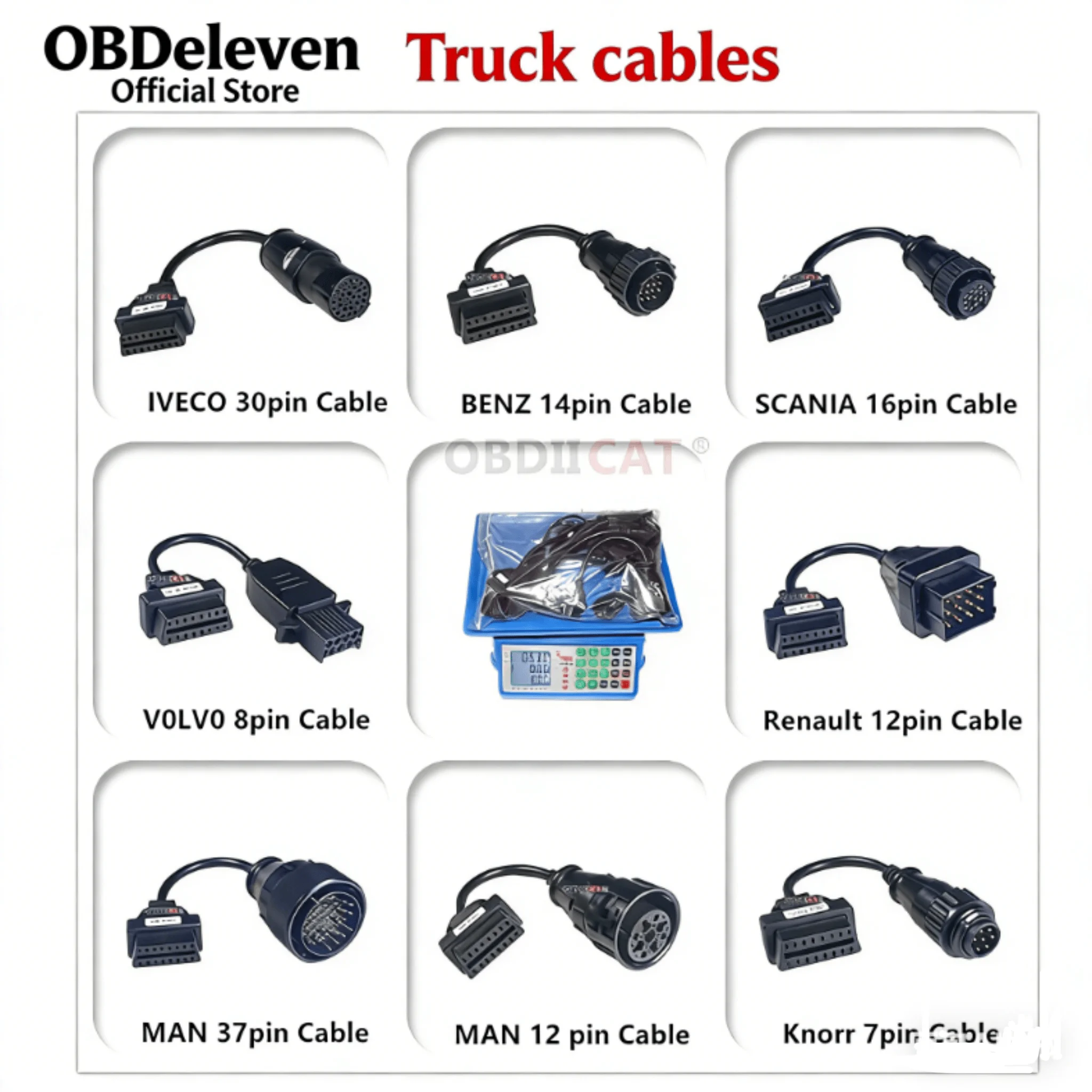 

8 автомобильных кабелей и 8 шт. грузовых кабелей для Tnesf Delphis Orpdc VdIJk Autocoms Pro WOW CDP Vd TCS Cdp Pro Plus, диагностические инструменты