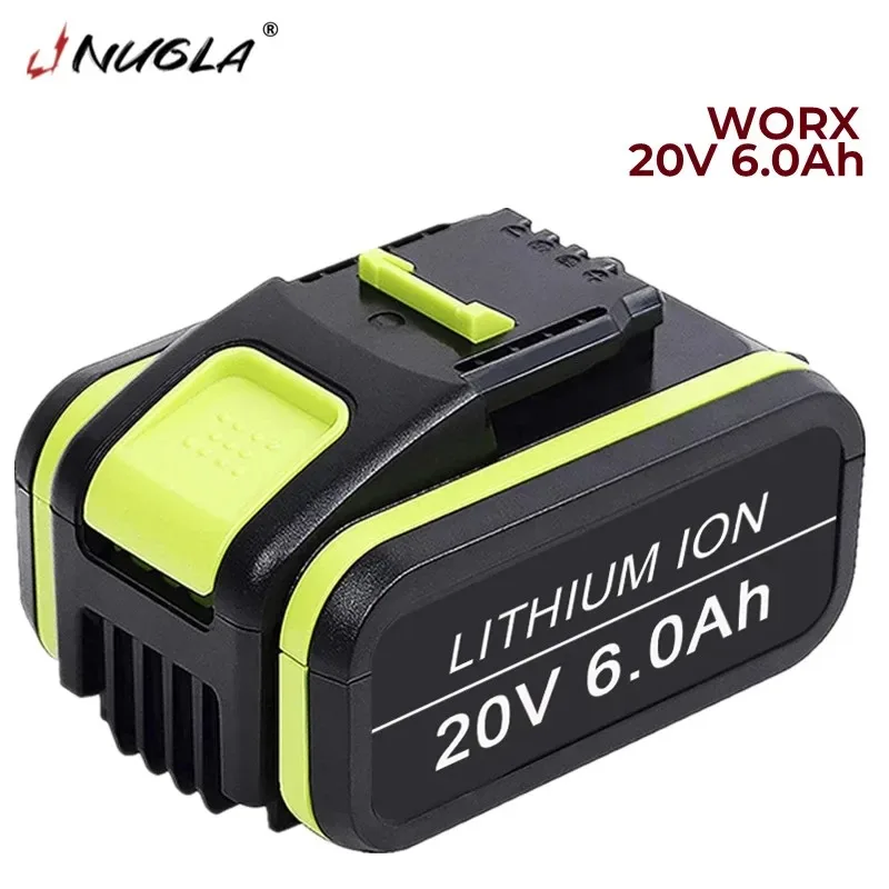 

20V 6000Mah Lithium Ion Batterij Vervanging Voor Worx WA3551 WA3551.1 WA3553 WA3553.2 WA3641 Batterij