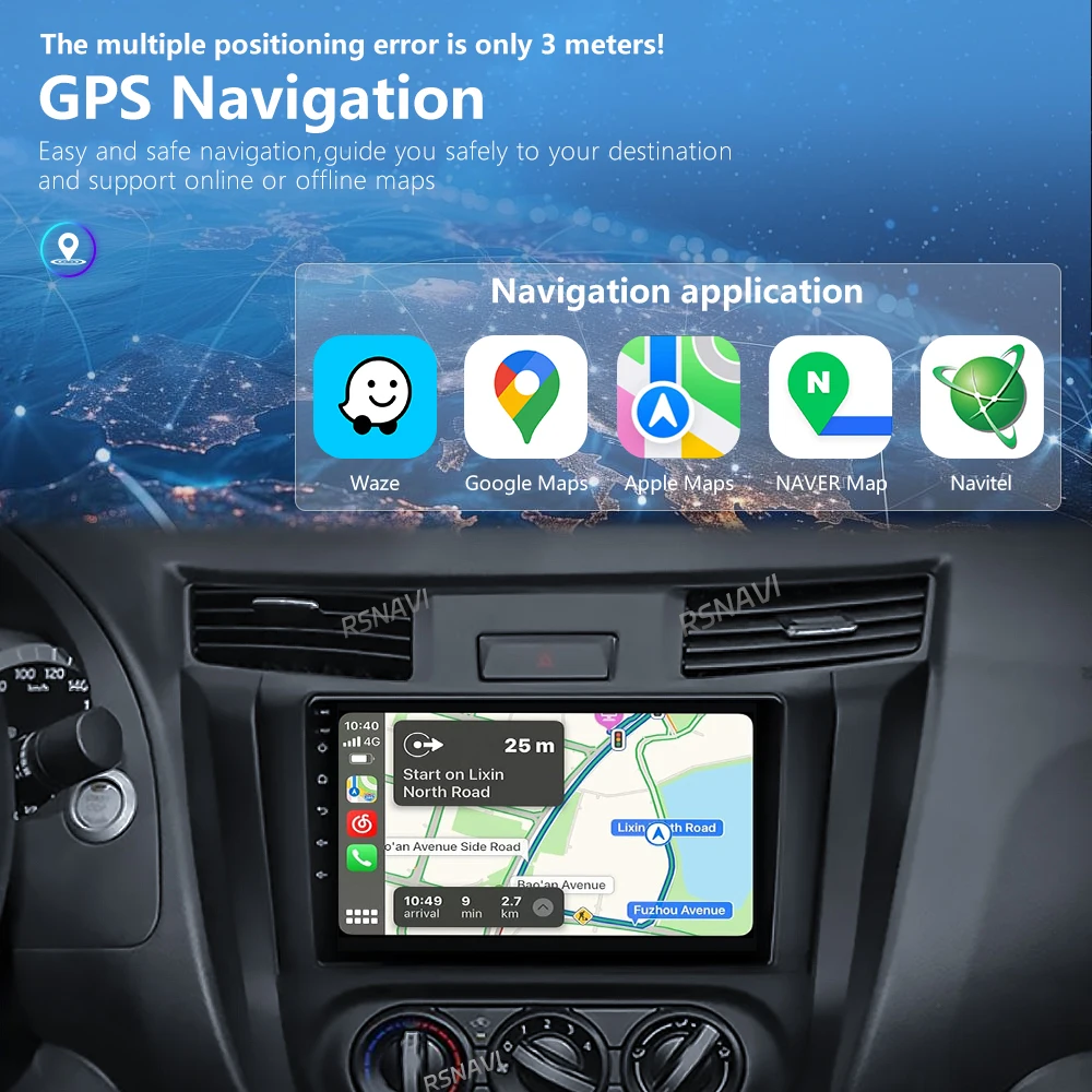 أندرويد 15 Carplay راديو السيارة مشغل وسائط متعددة لنيسان نافارا فرونتير NP300 4 D23 2014-2021 Autoradio ستيريو 2din رئيس وحدة