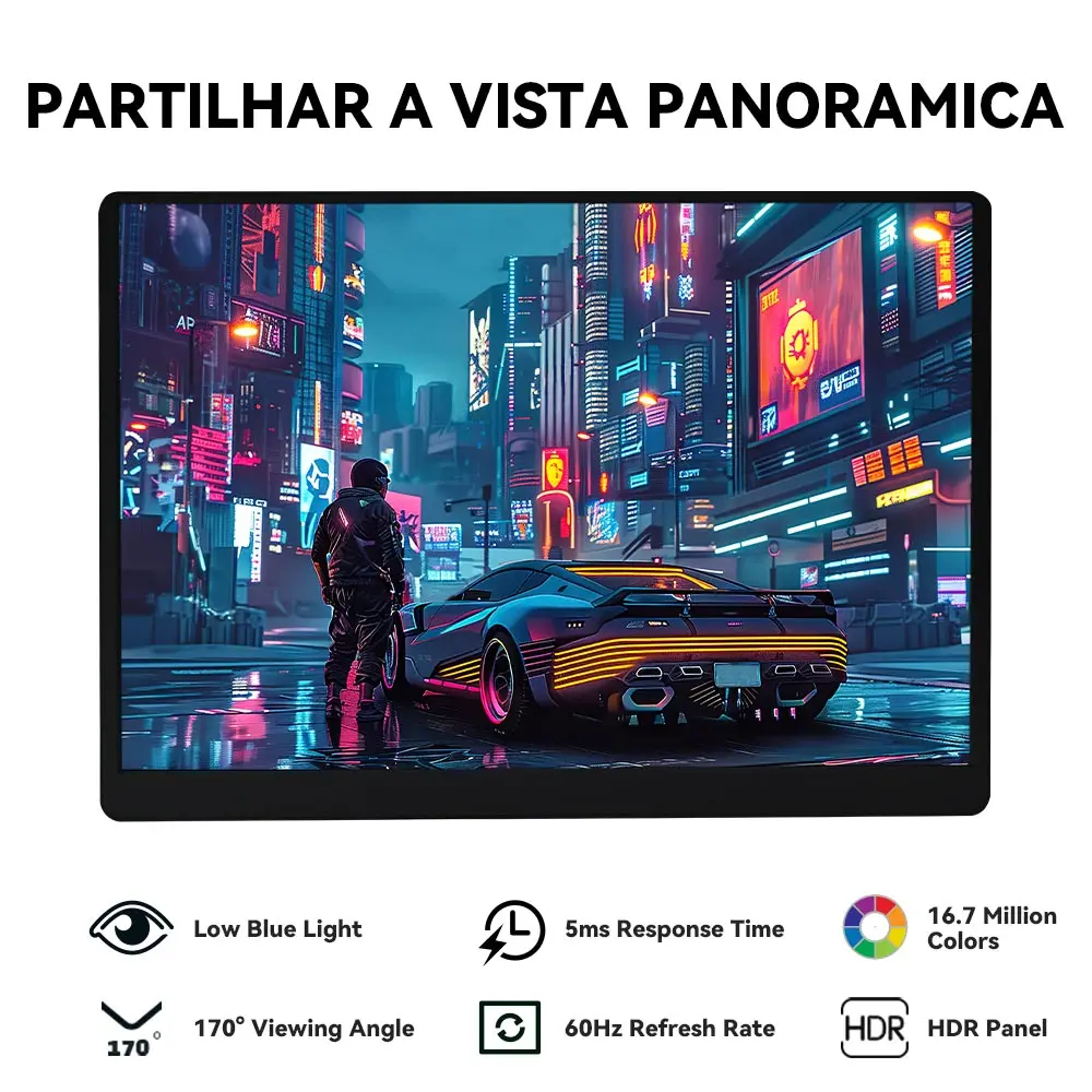 SOYO 15.6" Portable Monitor 1920x1080 IPS 60Hz 5ms HDR USB-C Mini HDMI Gaming Monitor Dual Speakers Laptop Phone PS5 box Switch
