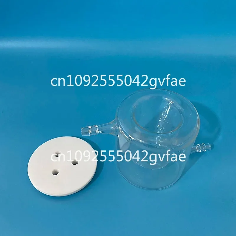 open water bath temperature control electrolytic cell, electrochemical cell.Double layer water bath electrolytic cell,