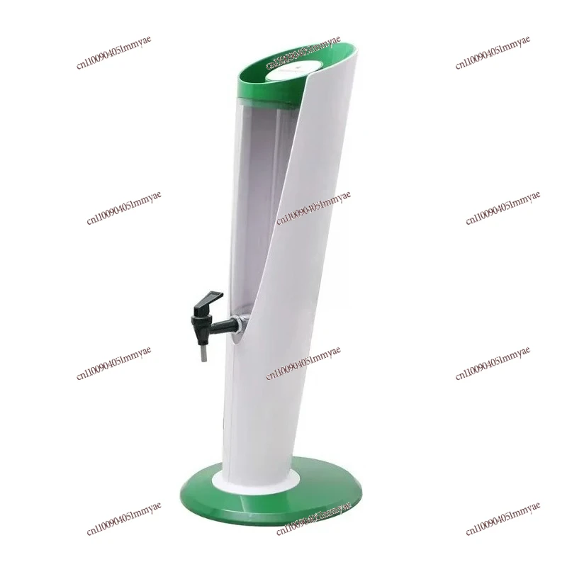 

Plastic beverage dispenser 3L beer tower with ice tube