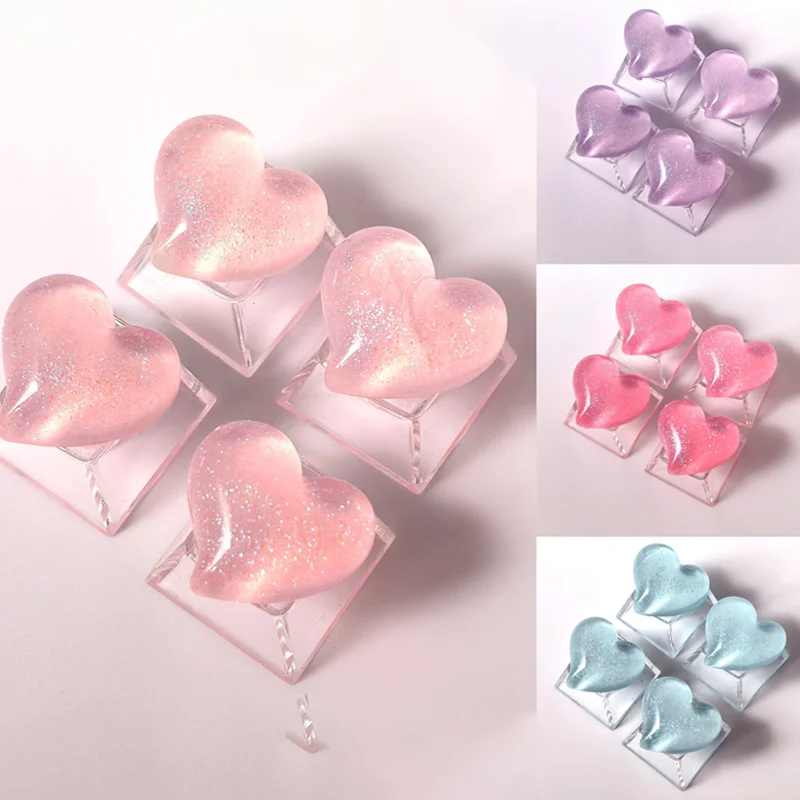 4pcs/set R4 height Heart Mechanical Keyboard Direction Supplement Keycaps Nail Art Height Increase Keycaps Gifts
