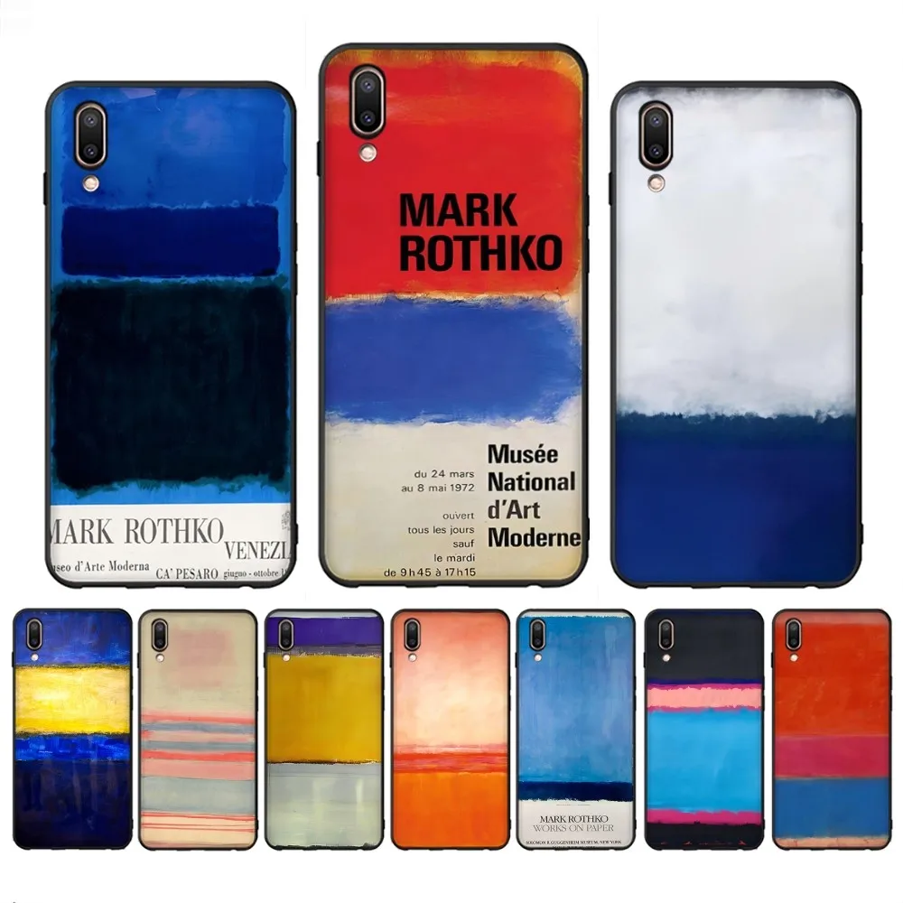 Rothko Abstract Colorful Tin Signs Phone Case For Redmi Note 4 X 5 A 6 7 8 T 9 9S 10 11 11S 11Epro Poco M3 pro