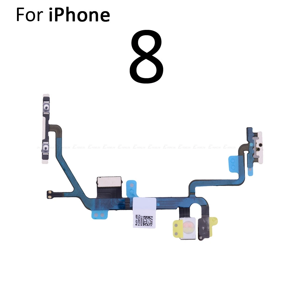 Volume Button Power Switch On Off Key Ribbon Flex Cable For iPhone 7 8 Plus X XS Max XR SE 2020 2016 Replacement Parts
