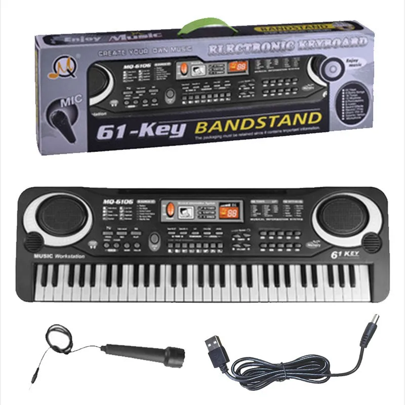 

Children's 6-Key Electronic Piano Multifunctional and Piano Early Eon Music Instrument Toy