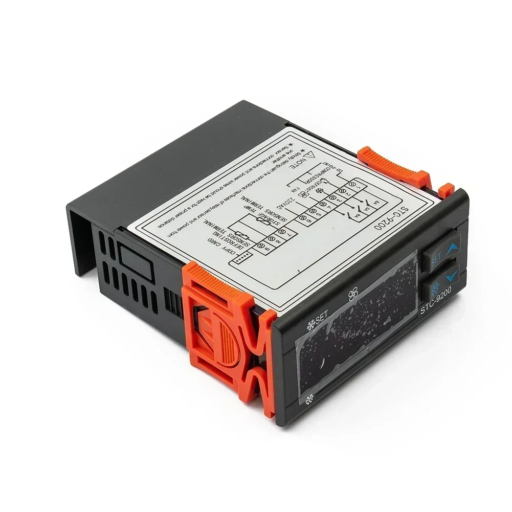STC9200 AC 220V Digital Temperature Controller with Defrost and Dual Sensor Modes for Enhanced Temperature Regulation