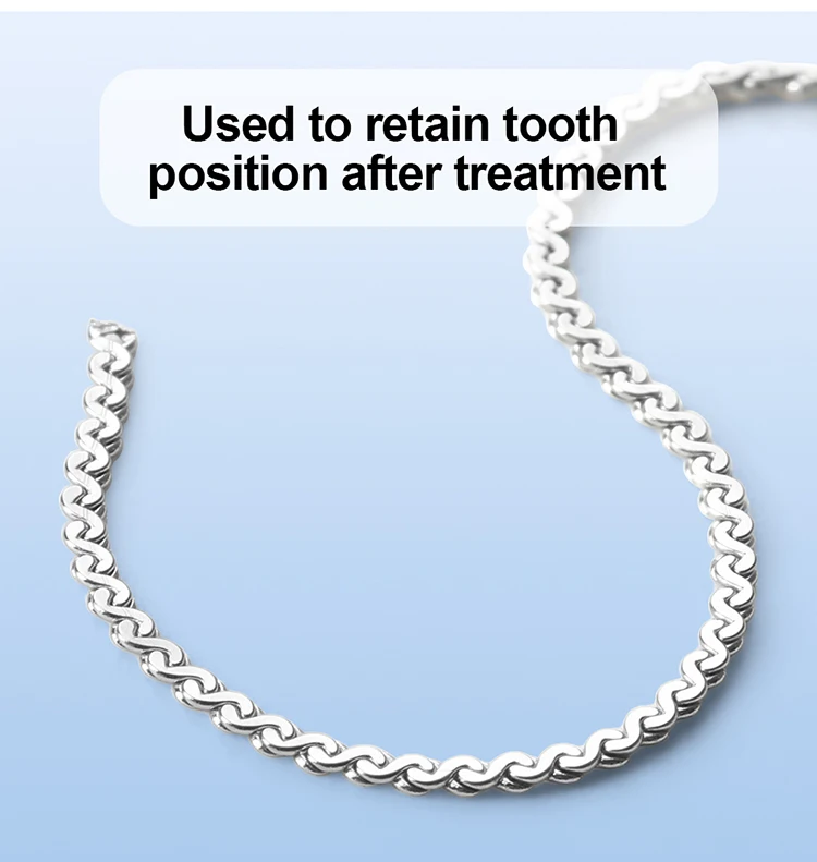 Zahnärztliche Retainer-Kette aus Edelstahl, 3,2 Fuß, zur Sicherung der Zahnposition nach der Kieferorthopädie, 3,2 Fuß, AZDENT – Detail 5