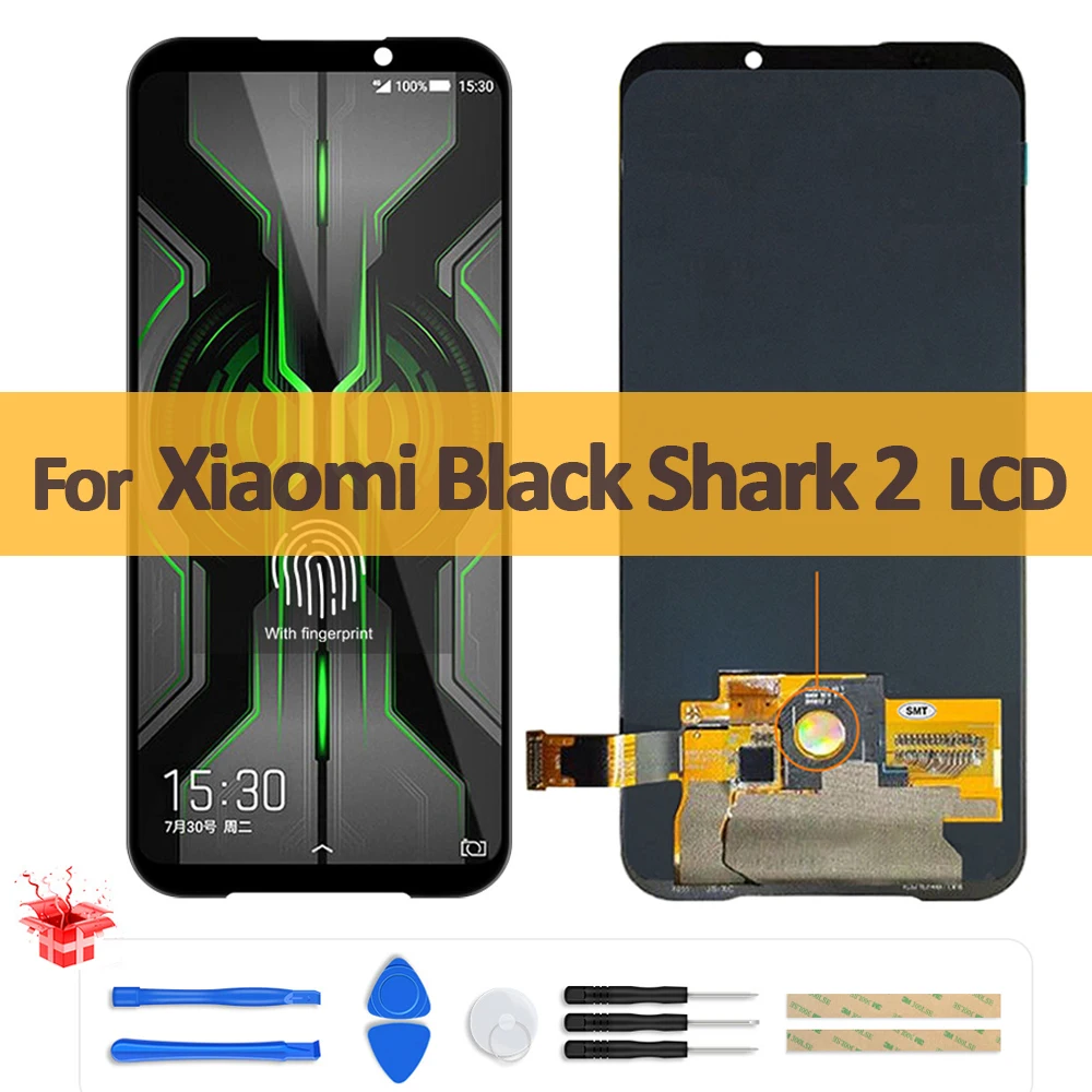 

6.39" AMOLED OLED For Xiaomi Black Shark 2 Pro DLT-A0 LCD Display Screen Touch Digitizer For Xiaomi BlackShark 2 lcd SKW-H0 lcdd